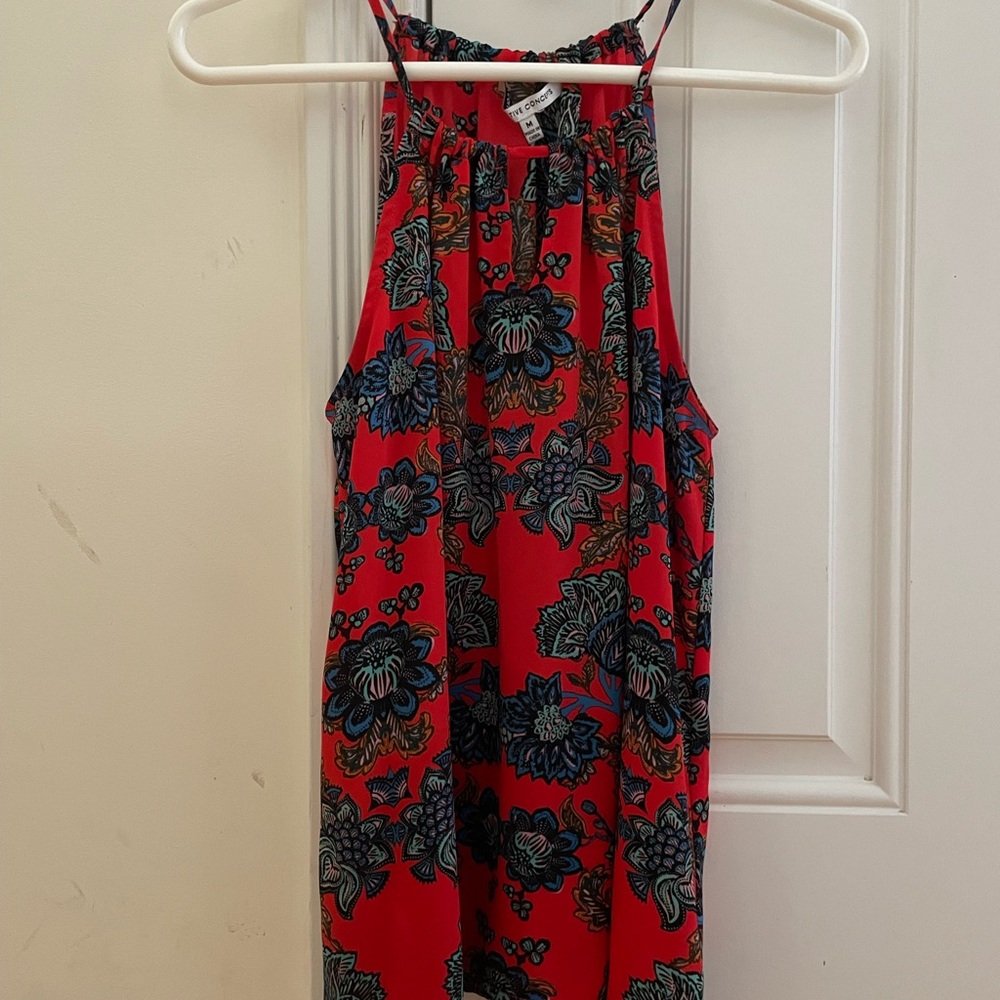 Ladies floral tank top